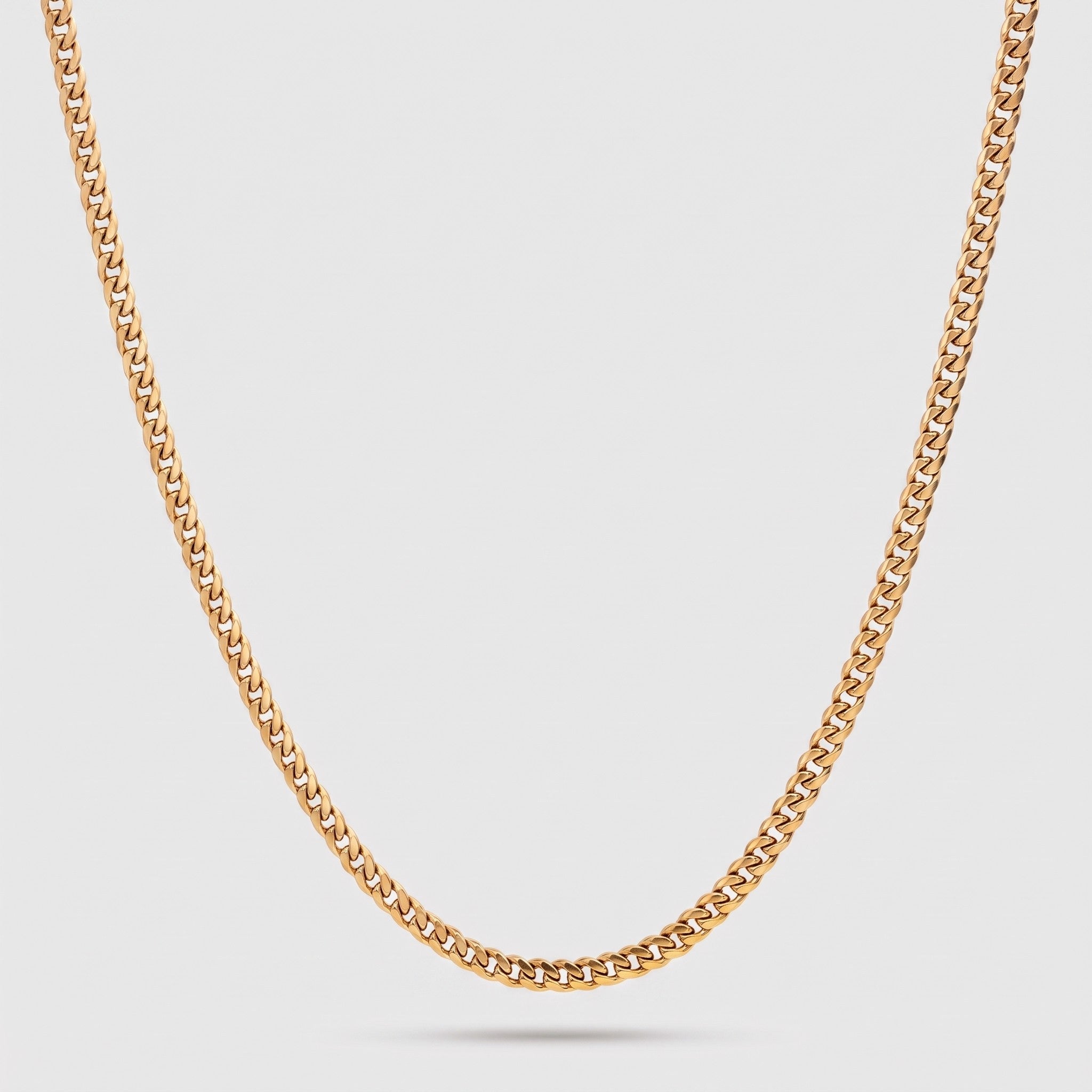 Cuban Chain - 3mm (Gold) - Chain - Men's Jewellery