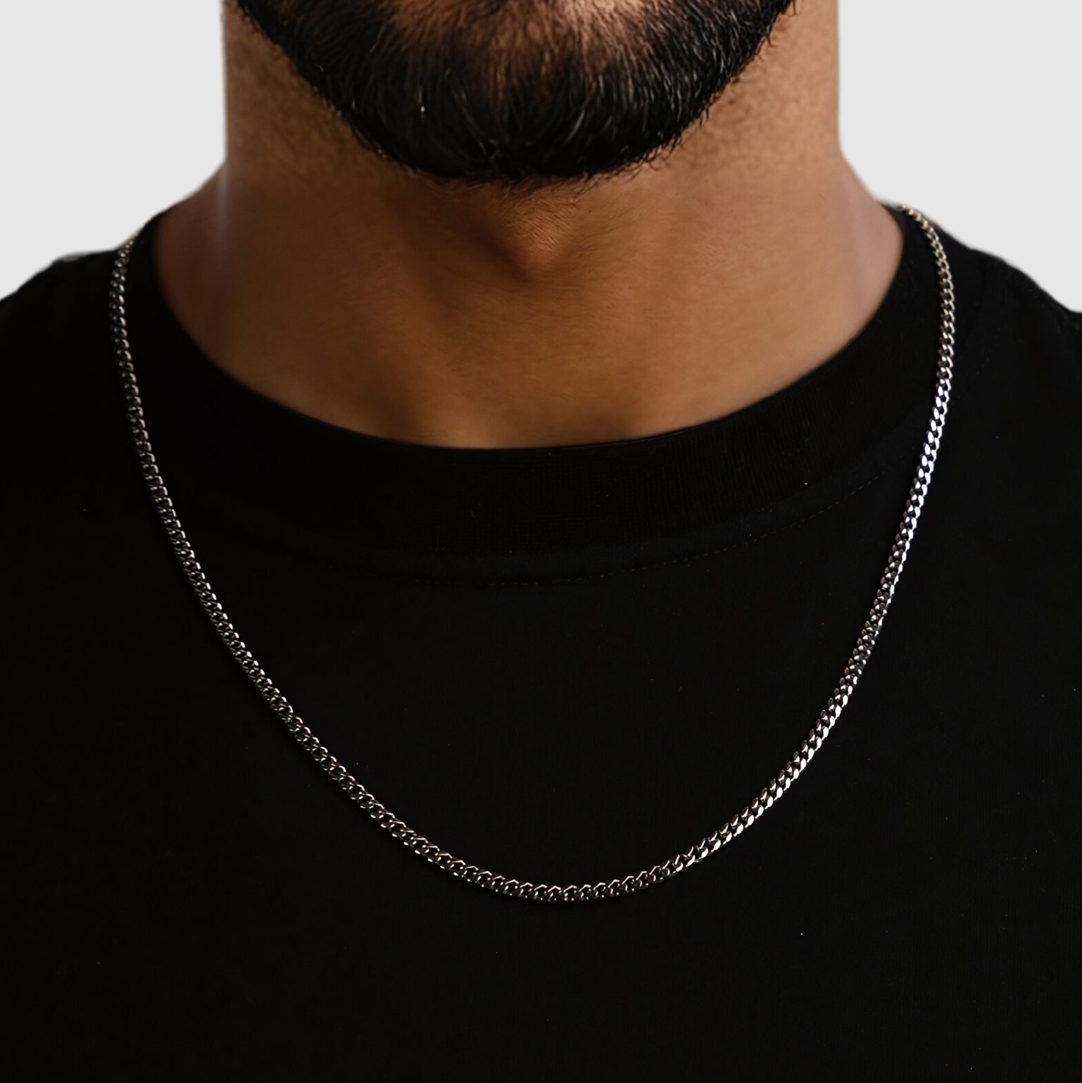 Cuban Chain - 3mm (Silver) - Chain - Men's Jewellery