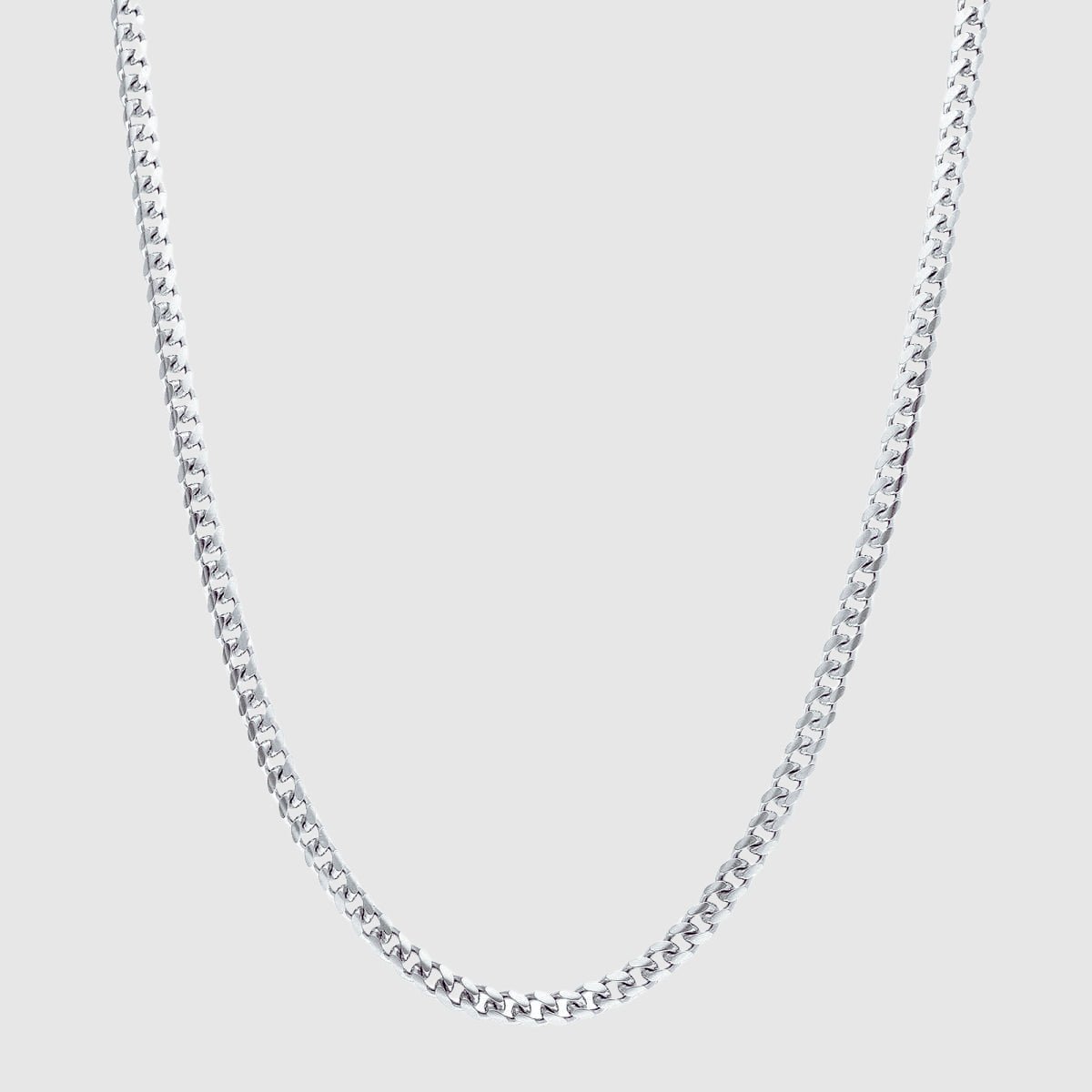 Cuban Chain - 4mm (925 Sterling Silver) - Chain - Men's Jewellery