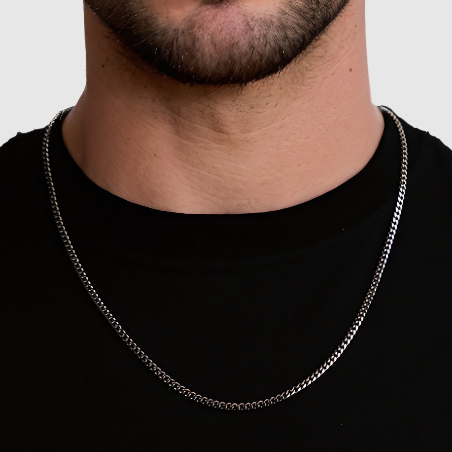 Cuban Chain - 4mm (925 Sterling Silver) - Chain - Men's Jewellery