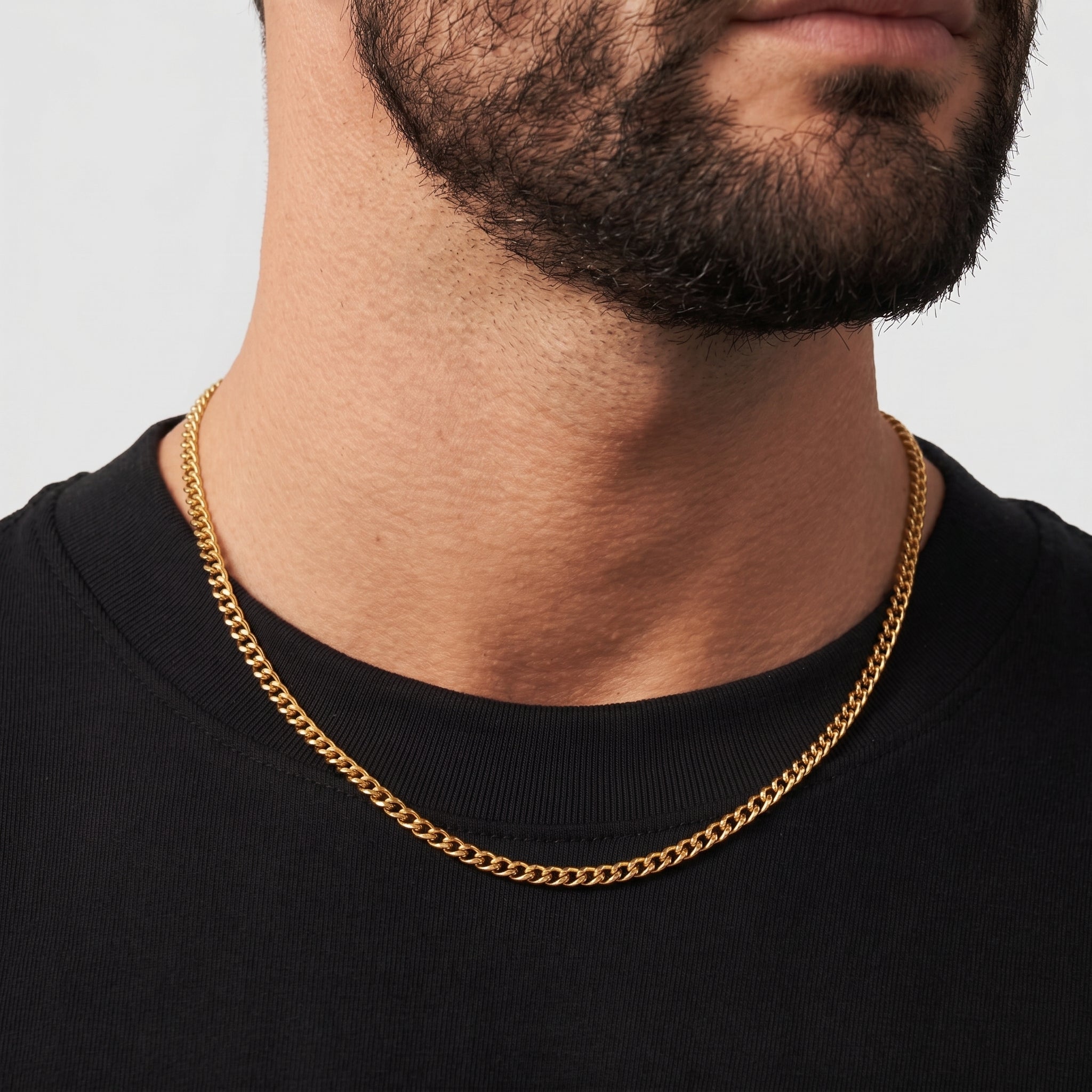 Cuban Chain - 4mm (Gold) - Chain - Men's Jewellery