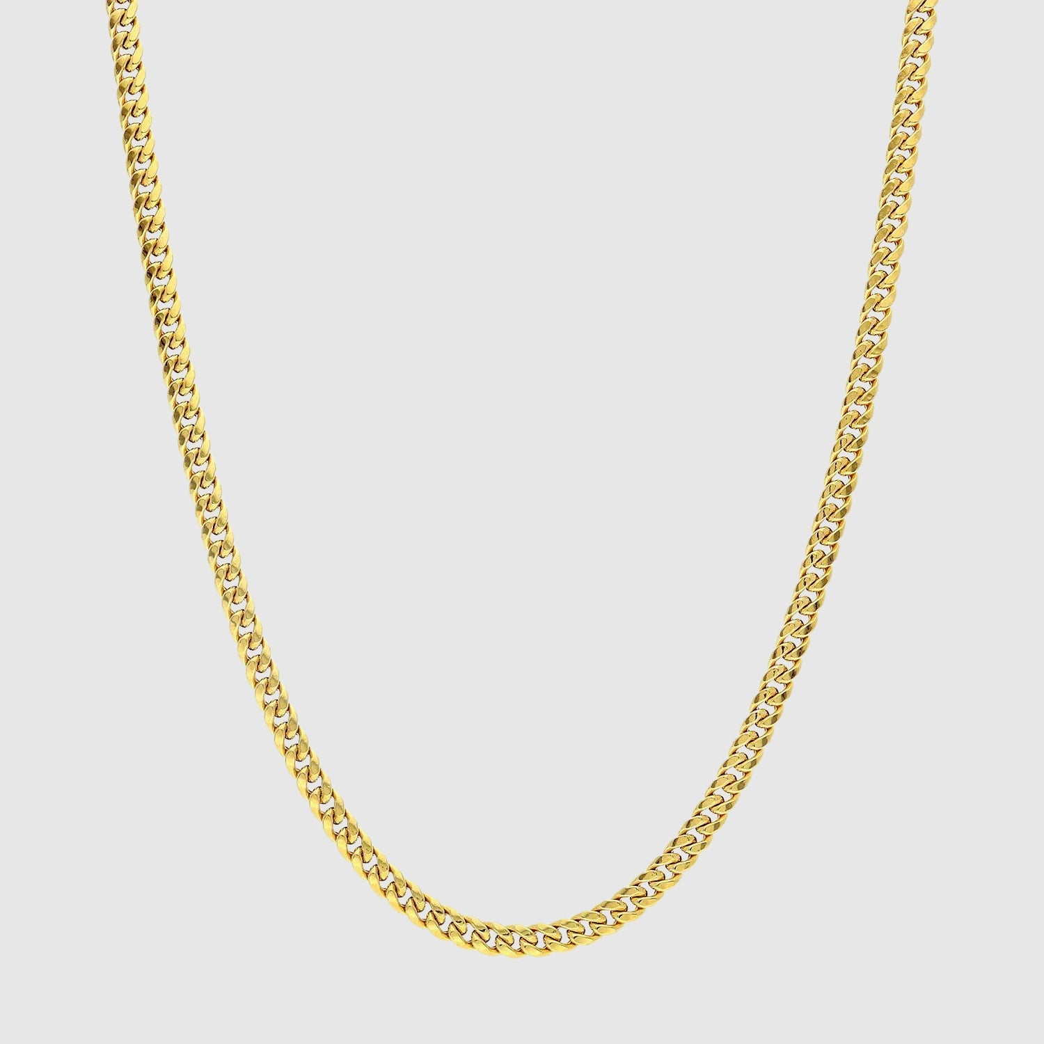 Cuban Chain - 4mm (Gold) - Chain - Men's Jewellery