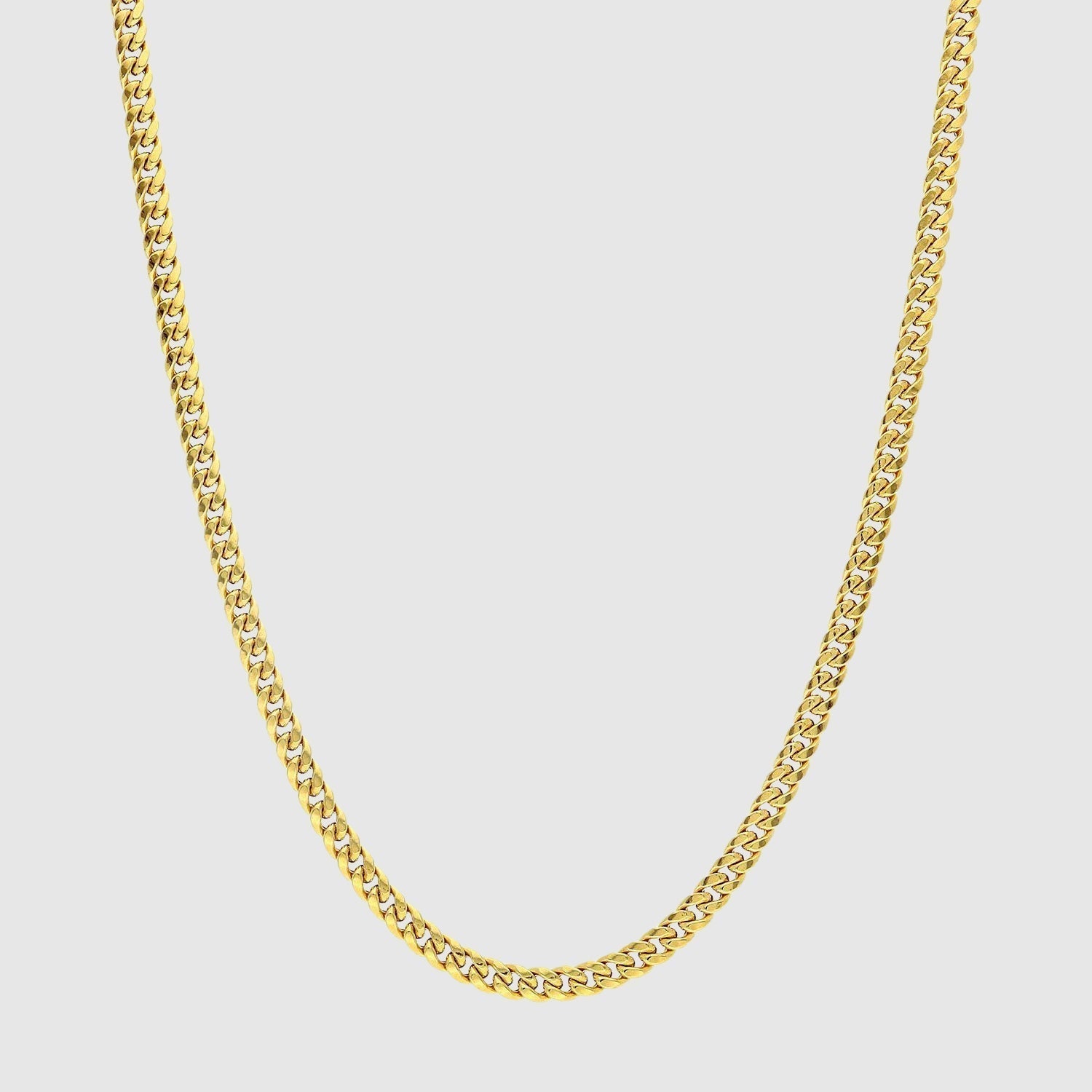 Cuban Chain - 4mm (Gold Vermeil) - Chain - Men's Jewellery