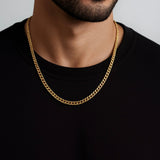 Cuban Chain - 5mm (18k Gold over Silver) - Chain - Men's Jewellery