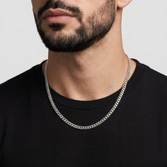 Cuban Chain - 5mm (925 Sterling Silver) - Chain - Men's Jewellery