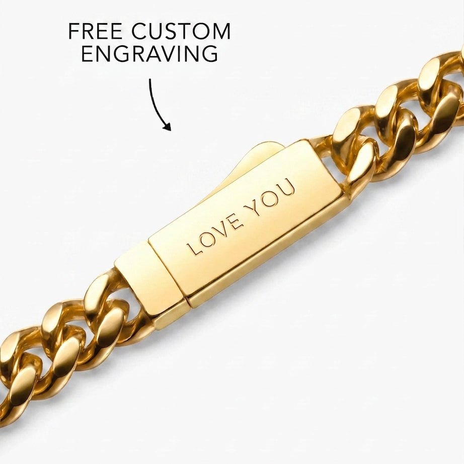 Cuban Chain - 8mm (Gold) - Chain - Men's Jewellery