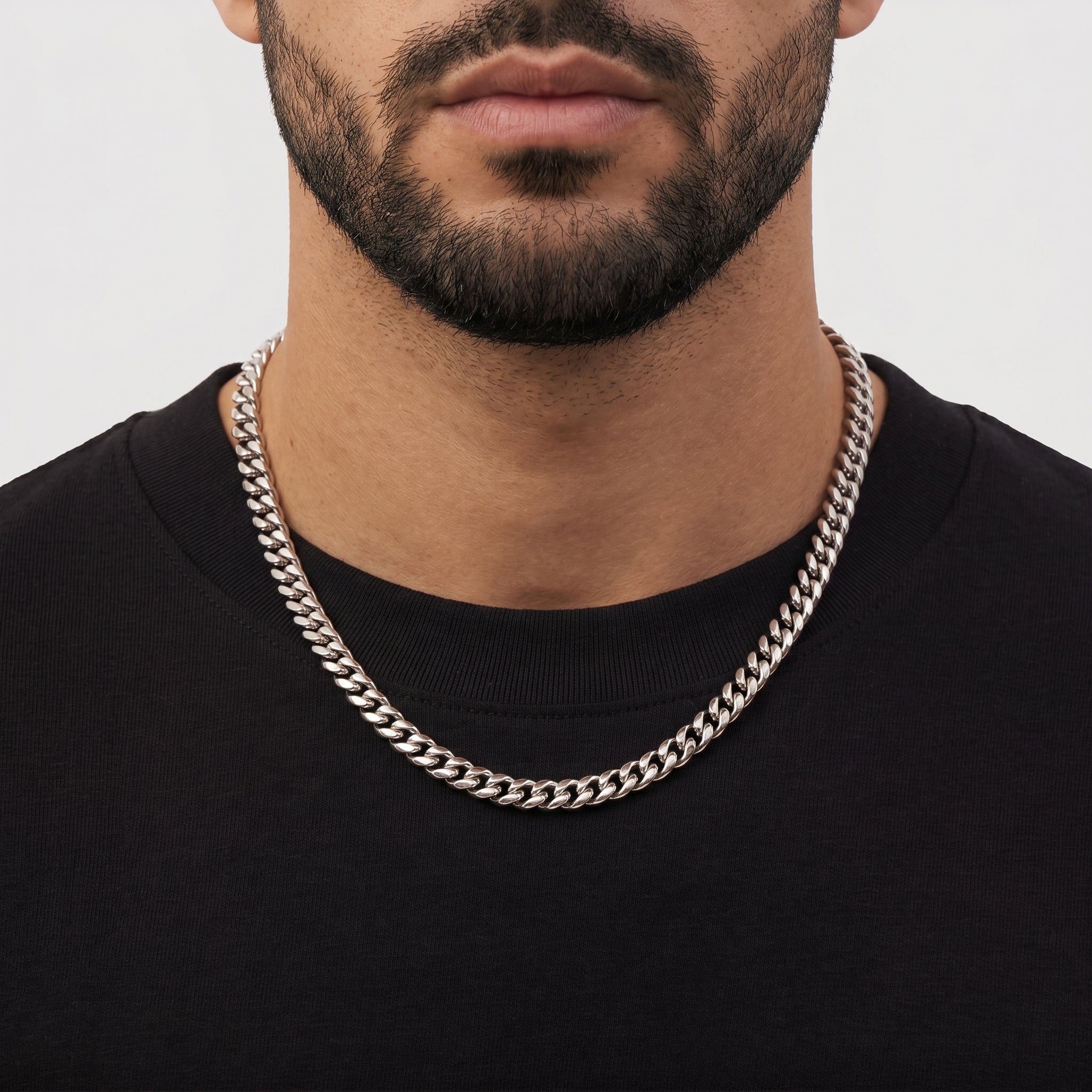Cuban Chain - 8mm (Silver) - Chain - Men's Jewellery