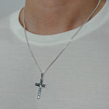 Dash of Grace Cross (925 Sterling Silver) - Pendant - Men's Jewellery