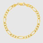 Figaro Bracelet - 5mm (Gold Vermeil) - Bracelet - Men's Jewellery