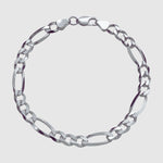 Figaro Bracelet - 5mm (Silver) - Bracelet - Men's Jewellery