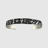 Guardian of Pharaohs Cuff (925 Sterling Silver) – Oxidized Egyptian Cuff - Bracelet - Men's Jewellery