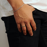 Hammered Band (Silver) - Ring - Men's Jewellery