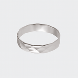 Hammered Band (Silver) - Ring - Men's Jewellery