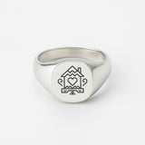 Key to the Realm Signet Ring (925 Sterling Silver) - Ring - Men's Jewellery