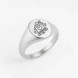 Key to the Realm Signet Ring (925 Sterling Silver) - Ring - Men's Jewellery