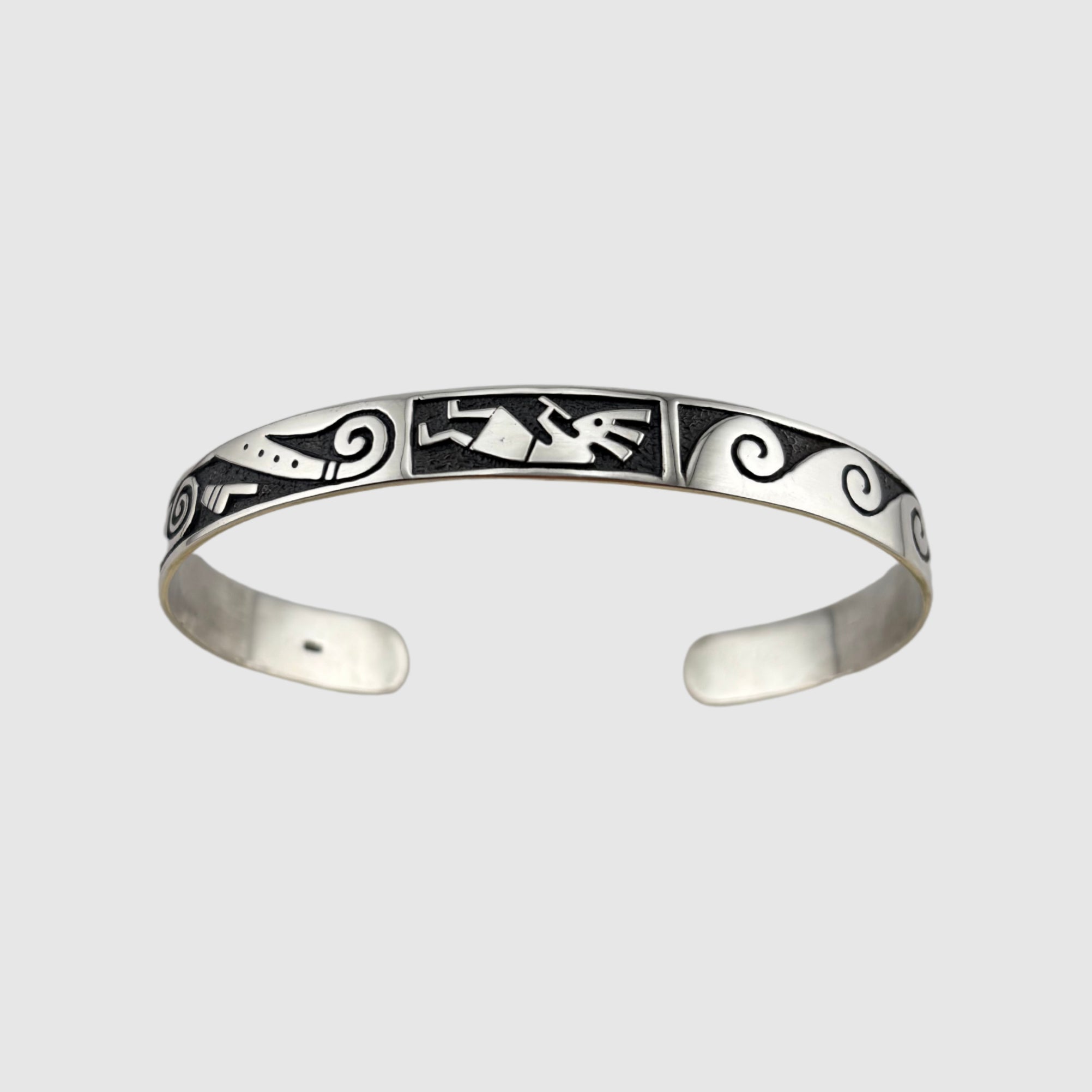 Kokopelli Cuff (Silver) - Bracelet - Men's Jewellery