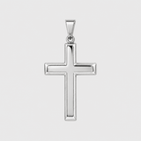 Large Cross (Silver) - Pendant - Men's Jewellery