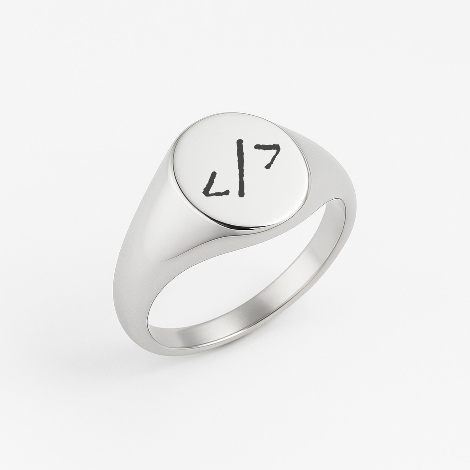 Master of Code Signet Ring (925 Sterling Silver) - Ring - Men's Jewellery