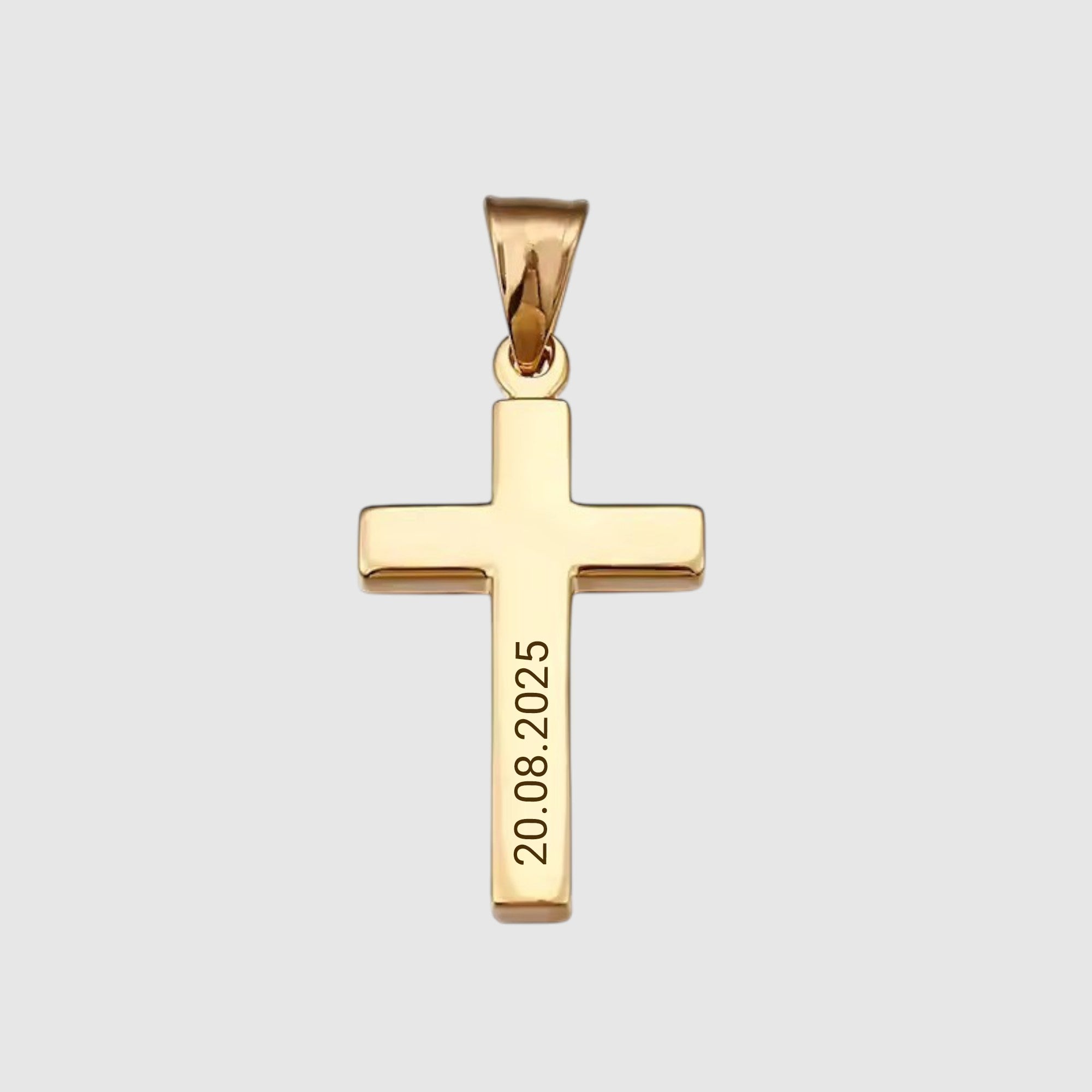 Personalised Cross Pendant Necklace - Pendant - Men's Jewellery
