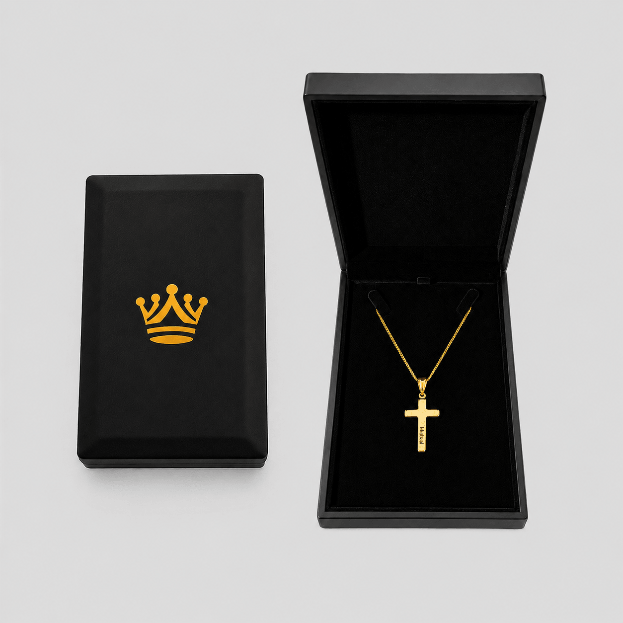Personalised Cross Pendant Necklace - Pendant - Men's Jewellery