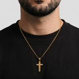 Personalised Cross Pendant Necklace - Pendant - Men's Jewellery