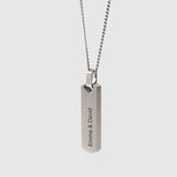 Personalised Geometric Bar Pendant - Pendant - Men's Jewellery