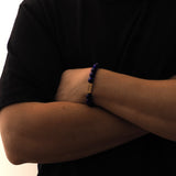 Personalised Men’s Name Natural Stone Bracelet - Bracelet - Men's Jewellery