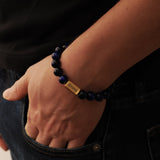 Personalised Men’s Name Natural Stone Bracelet - Bracelet - Men's Jewellery