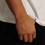 Rope Bracelet - 3mm (Gold Vermeil) - Bracelet - Men's Jewellery