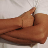 Rope Bracelet - 3mm (Gold Vermeil) - Bracelet - Men's Jewellery