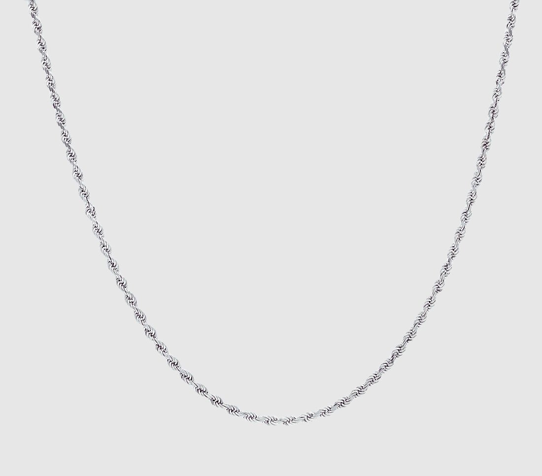 Rope Chain - 2.5mm (925 Sterling Silver) - Chain - Men's Jewellery