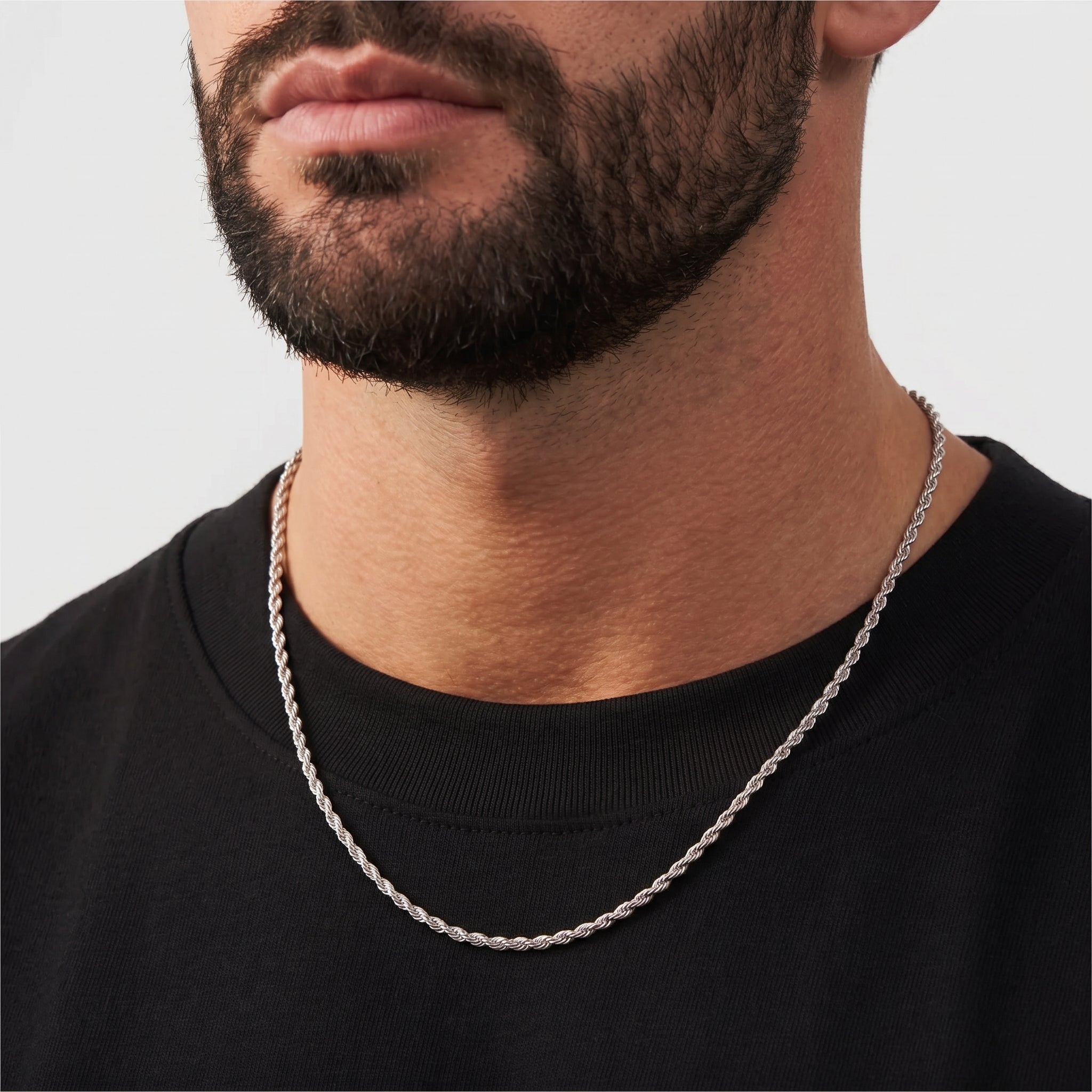 Rope Chain - 2.5mm (Silver) - Chain - Men's Jewellery