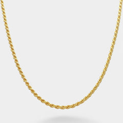Rope Chain - 3mm (Gold) - Chain - Men's Jewellery