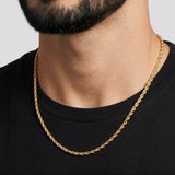 Rope Chain - 3mm (Gold) - Chain - Men's Jewellery