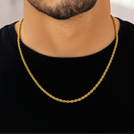 Rope Chain - 3mm (Gold Vermeil) - Chain - Men's Jewellery