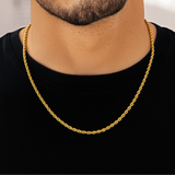 Rope Chain - 3mm (Gold Vermeil) - Chain - Men's Jewellery