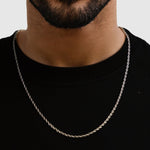 Rope Chain - 3mm (Silver) - Chain - Men's Jewellery