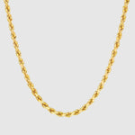 Rope Chain - 4mm (Gold) - Chain - Men's Jewellery