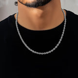 Rope Chain - 4mm (Silver) - Chain - Men's Jewellery