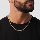 Rope Chain - 4mm (Silver) - Chain - Men's Jewellery