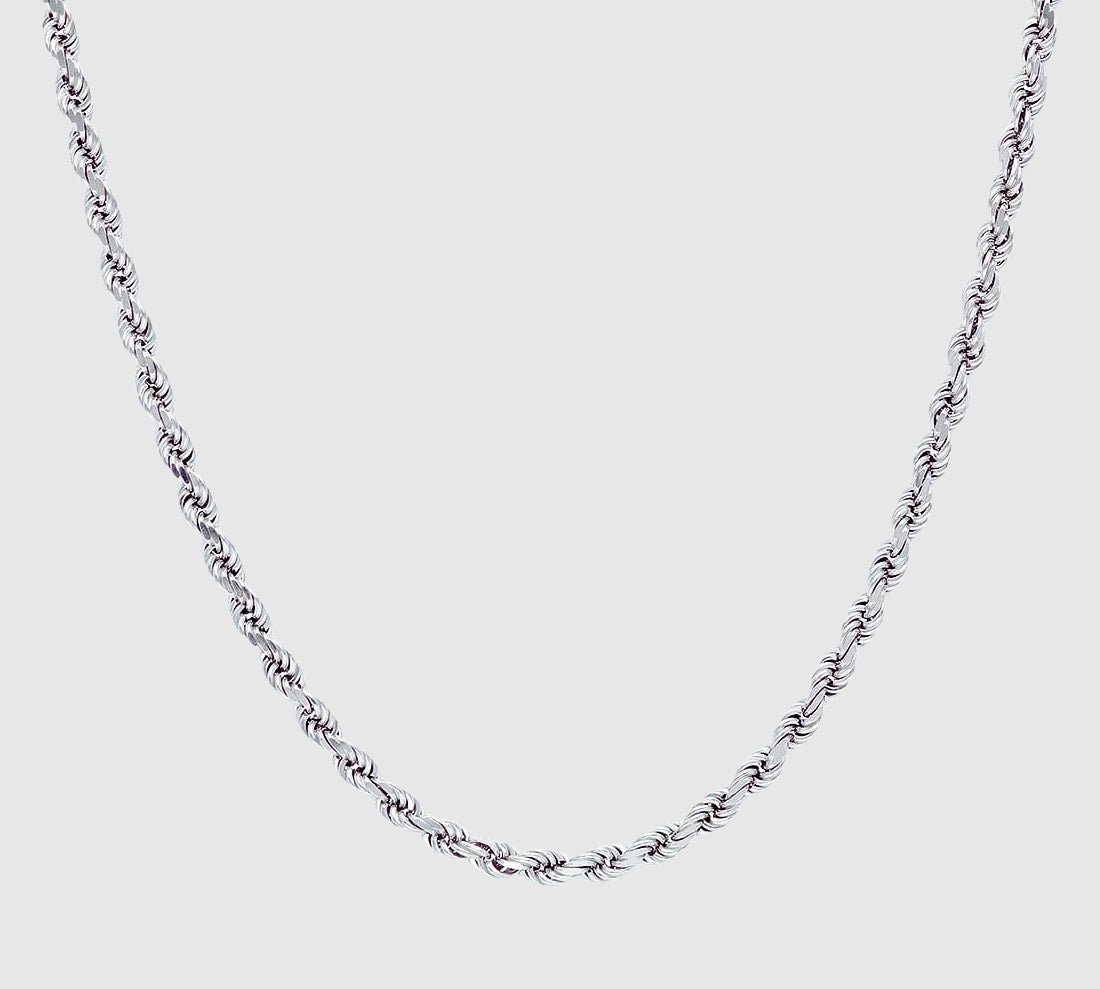 Rope Chain - 4mm (Silver) - Chain - Men's Jewellery