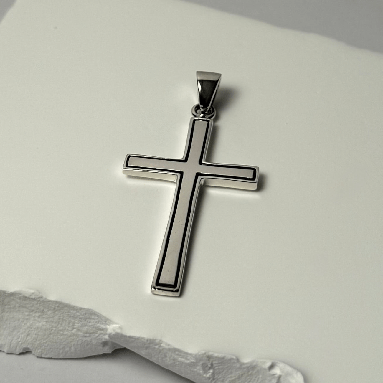 Templar Cross Pendant (925 Sterling Silver) – Oxidized Cross Pendant - Pendant - Men's Jewellery