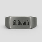 Til Death Signet Ring - Ring - Men's Jewellery