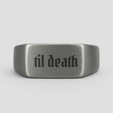 Til Death Signet Ring - Ring - Men's Jewellery