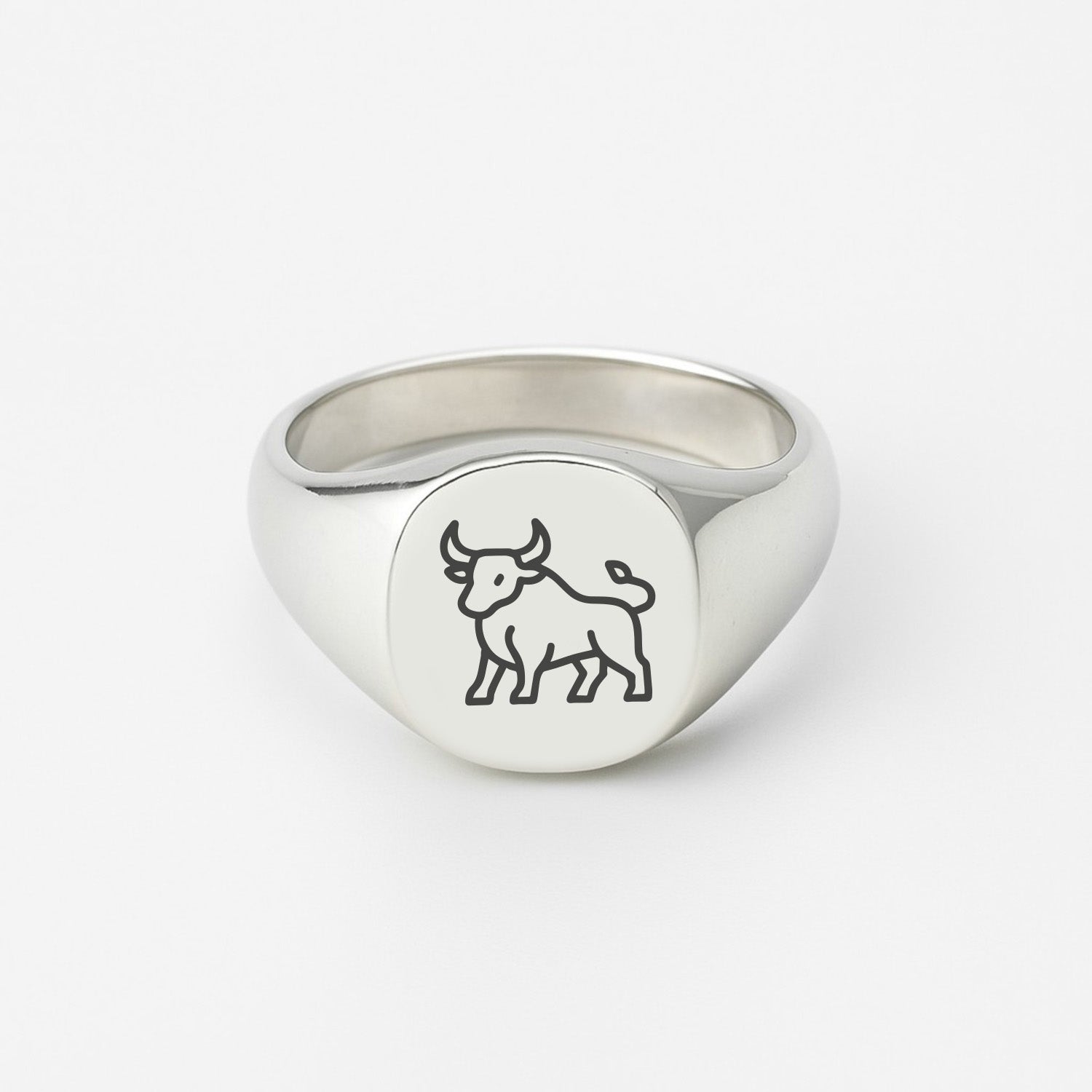 Uptrend Signet Ring (925 Sterling Silver) - Ring - Men's Jewellery