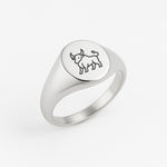 Uptrend Signet Ring (925 Sterling Silver) - Ring - Men's Jewellery