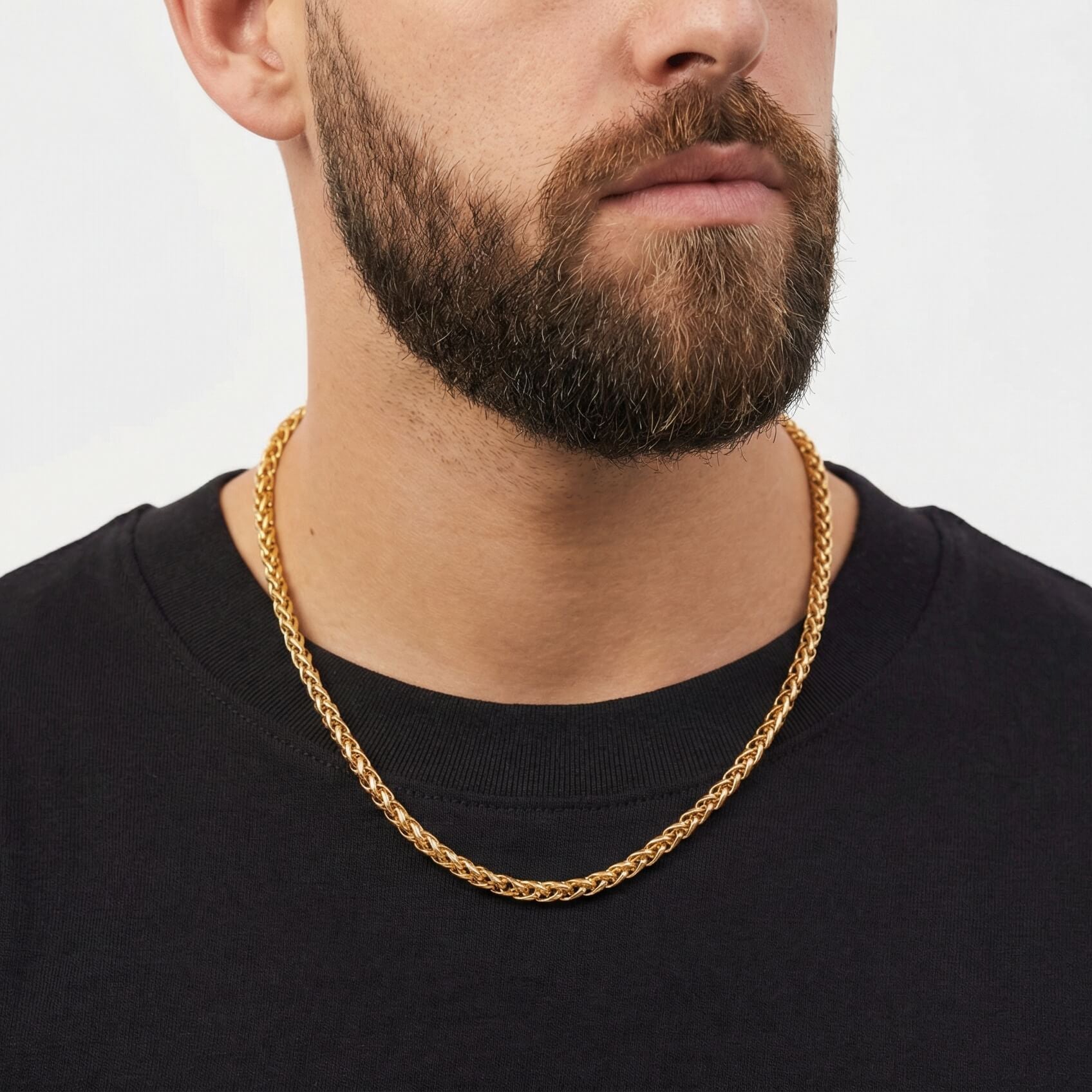 Wheat Chain - 5mm (Gold) - Chain - Men's Jewellery