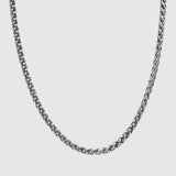 Wheat Chain - 5mm (Silver) - Chain - Men's Jewellery