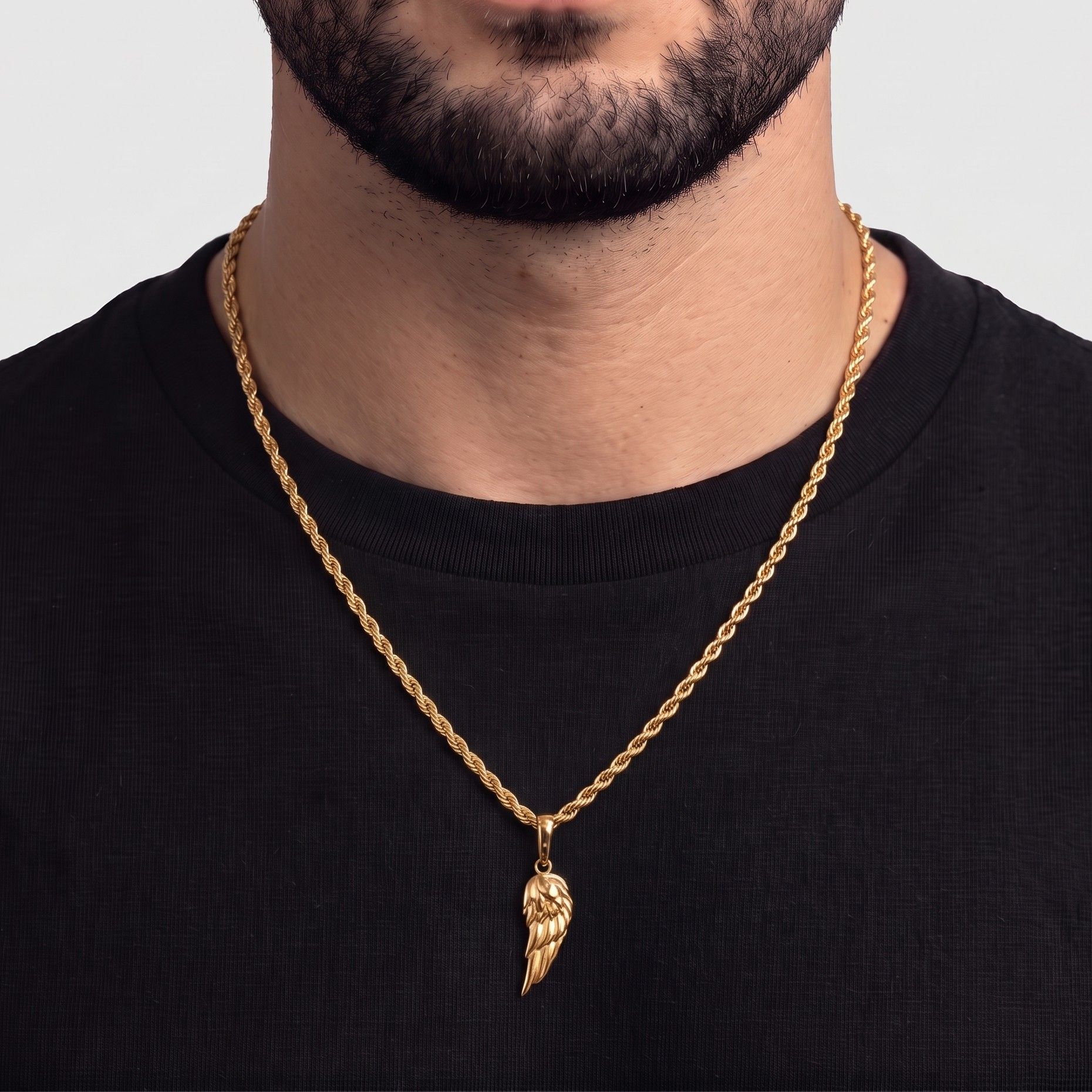 Wing (Gold) - Pendant - Men's Jewellery